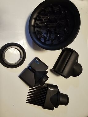 Dyson Nural Black Styling 5 Set Attachments Kit with Diffuser & Comb